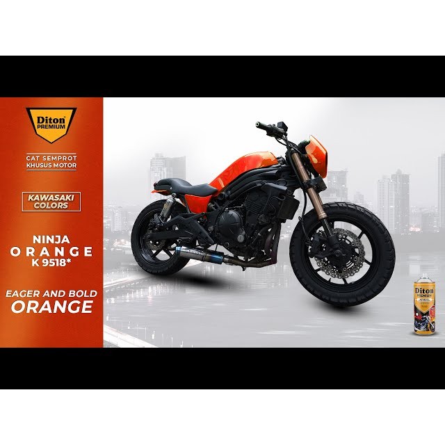 CAT SEMPROT DITON PREMIUM K 9519 NINJA ORANGE ORIGINAL