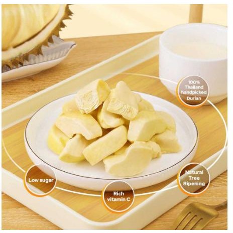 

Glx (Halal) Snack Durian Vacum / Strawberry Beku / Tyl Ursnack Freeze Dried Fruit