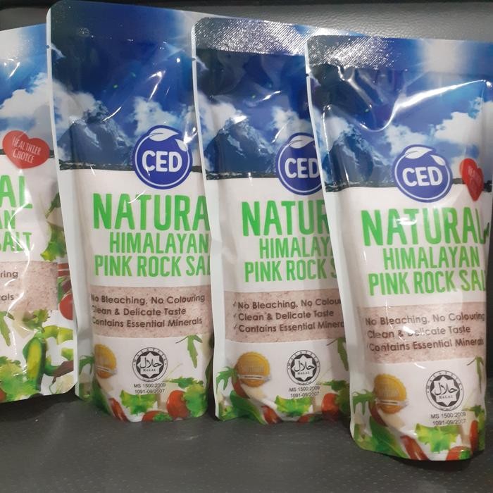 

FyZ himalayan pink salt 500 gram garam kemasan pouch