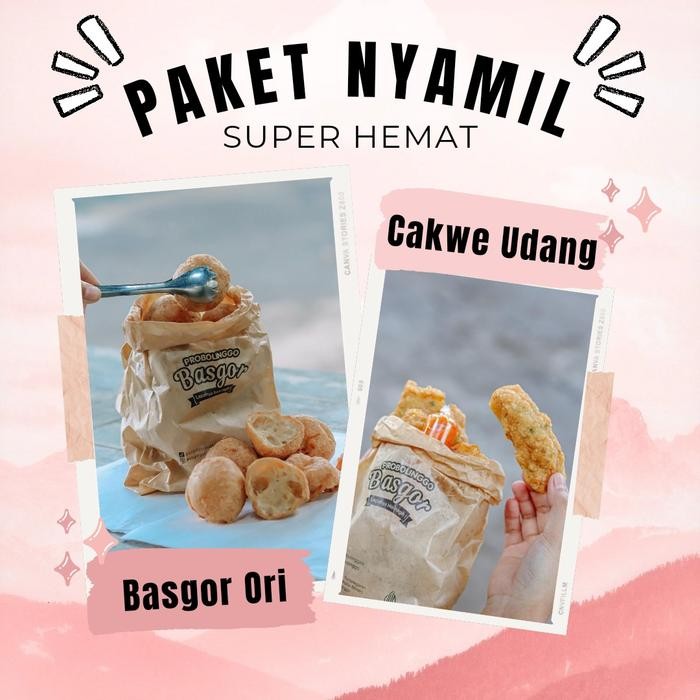 

TERMURAH [PAKET NYAMIL HEMAT] Basgor & Cakwe Udang, Makanan Instan, Halal, Khas BASGOR PROBOLINGGO
