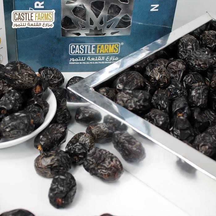 

Gdh Kurma Ajwa Organik Premium 500gr Elshanum Castle Farms - Kurma Elshanum Food Snack