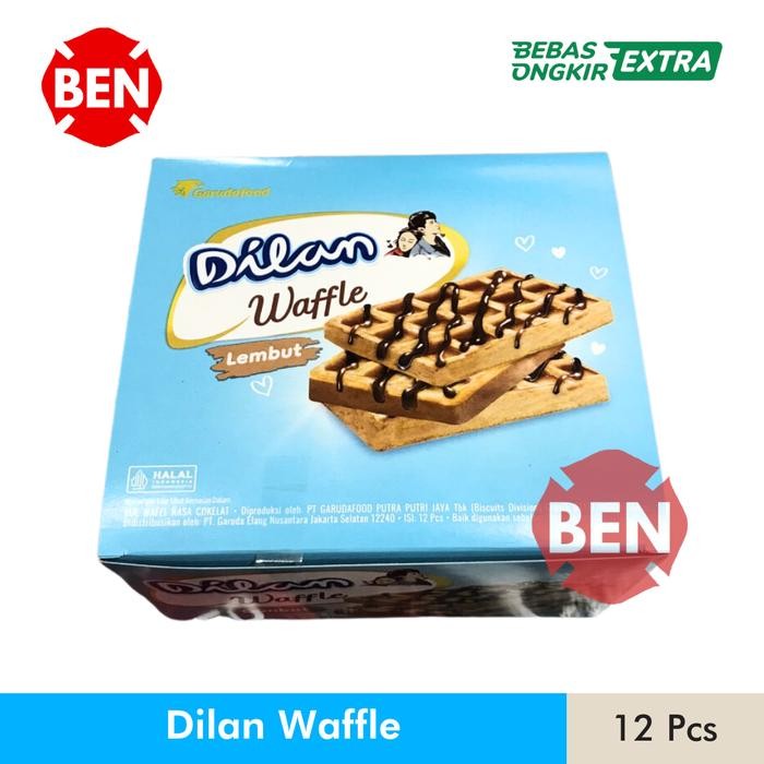

Ger Dilan Waffle 1 Box 12 Pcs Kue Wafel Chocolate Coklat Cokelat Garuda