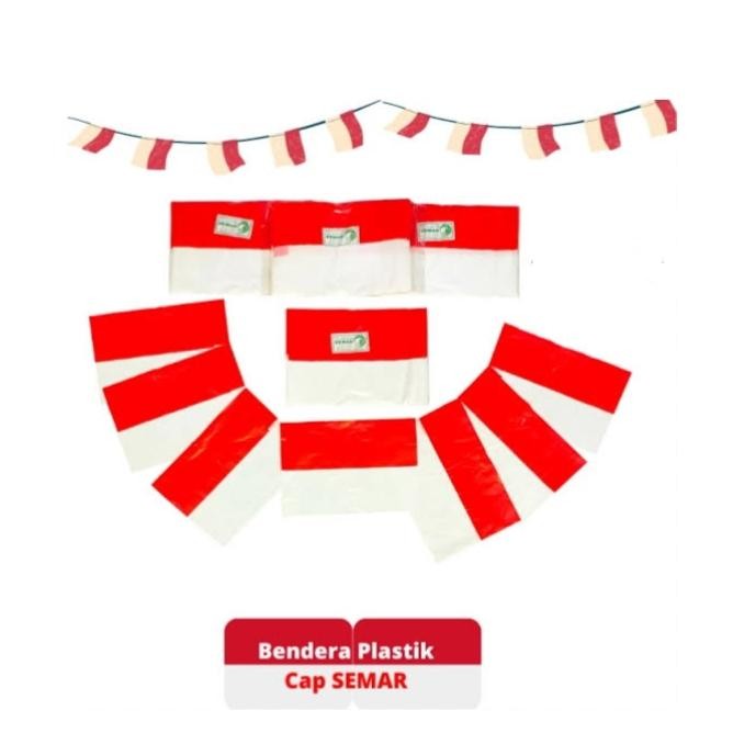 Bendera Plastik Tali/Bendera/Bendera Plastik /Bendera Merah -Putih Terbatas