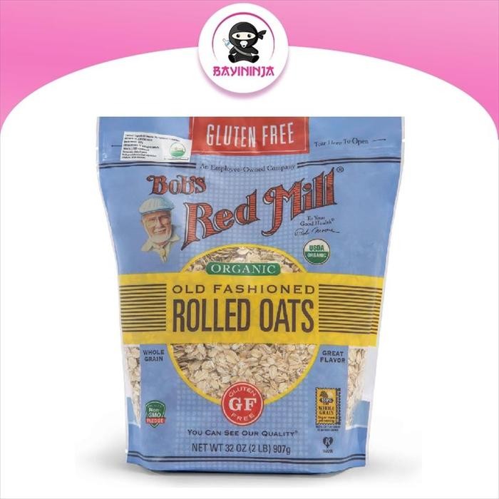 

Ger BOBS RED MILL Gluten Free Organic Old Fashioned Rolled Oats 907 g