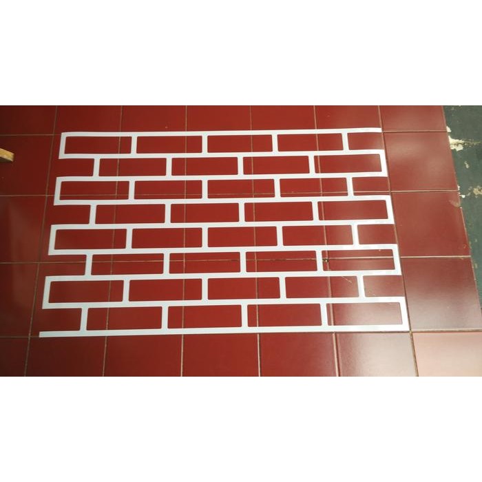 

Stencil Dinding, Wall Stencil, Brick Stencil, Motif Batu Bata Gratisongkir