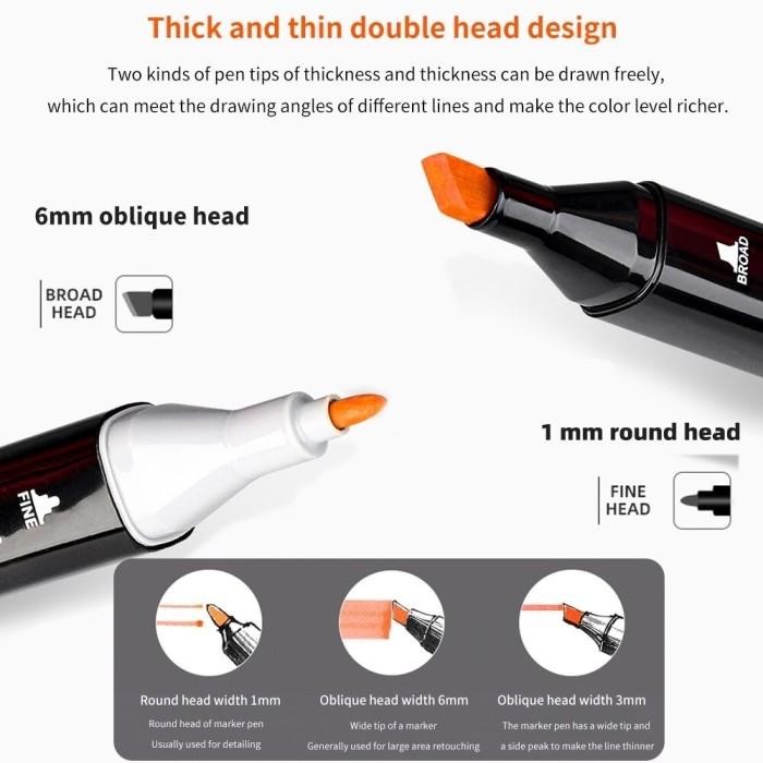 

Touchfive Touchnew Marker Spidol 120 Colors Twin Marker Sketsa Spidol Gratisongkir