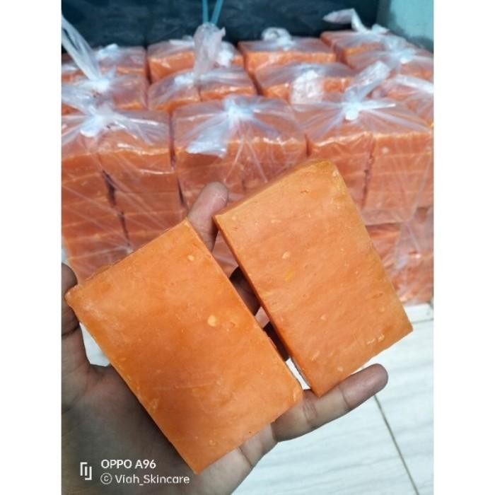 Sabun Pepaya Original Kiloan Reepack Pabrikan -Gratisongkir