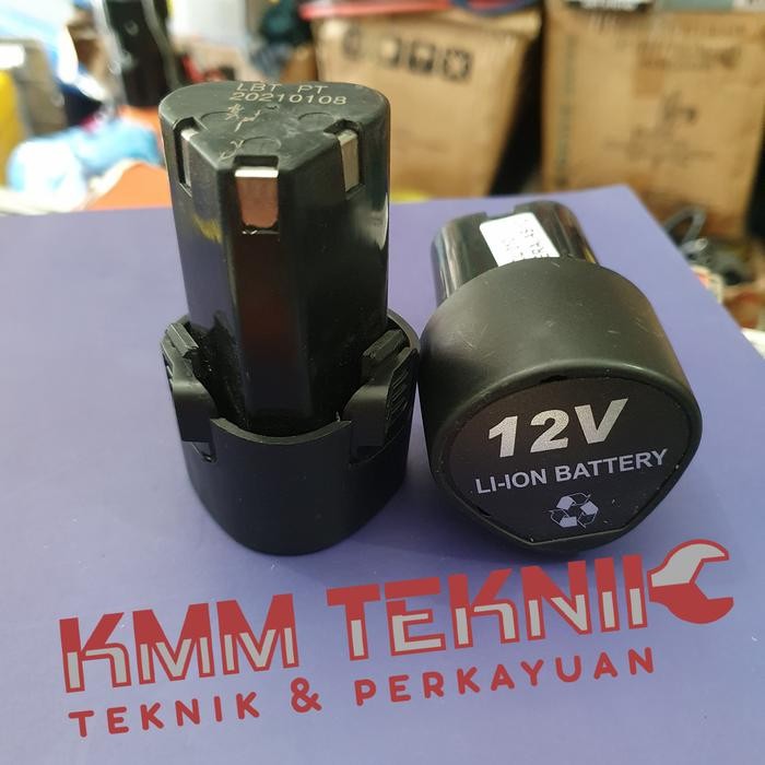NEW BATERAI 12V LI-ION LITHIUM MESIN BOR 12 VOLT