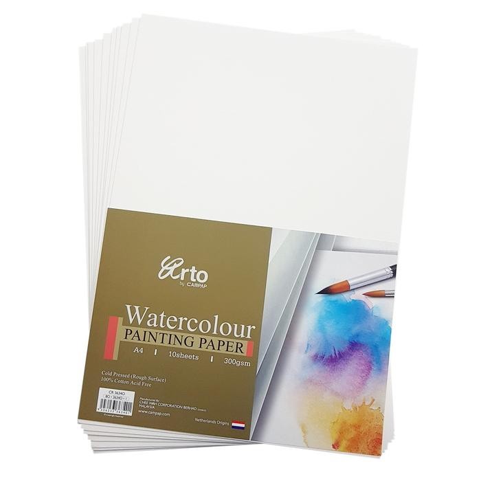 

Arto A4 Water Colour Paper 300Gsm - Cotton / Watercolour Paper Merk Ar Gratisongkir