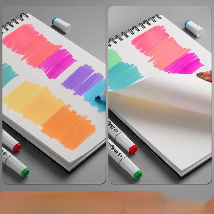

50 Sheets Marker Pad No Penetration Paper A4 Hardcover Sketchbook Gratisongkir