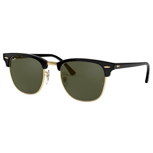 Sale Ray-Ban Sunglass Clubmaster Rb 3016 W0365 49 Blackgold
