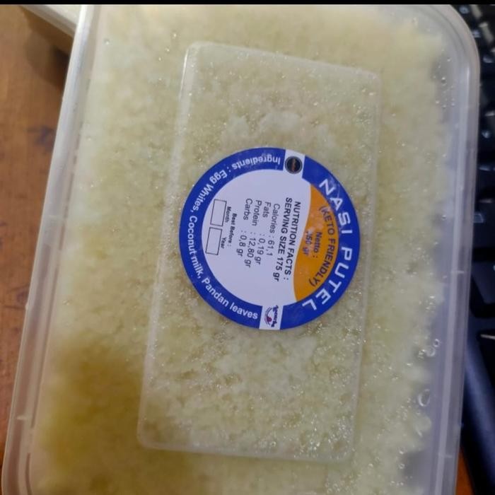 

Ger Nasi Putel Frozen Putih Telur Pengganti Karbohidrat Halal Debm Keto Fr