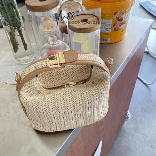 fv88 - Tas Anyaman Tas Bali Tas Pantai Tas Wanita Tas Rotan Sling Bag Tas Selempang Hand Bag