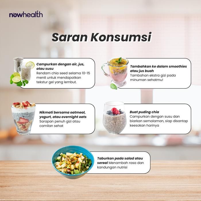 

Gdh Nowhealth Chia Seed 500 gr Organik Biji ChiaSeed Hitam Mexico Premium