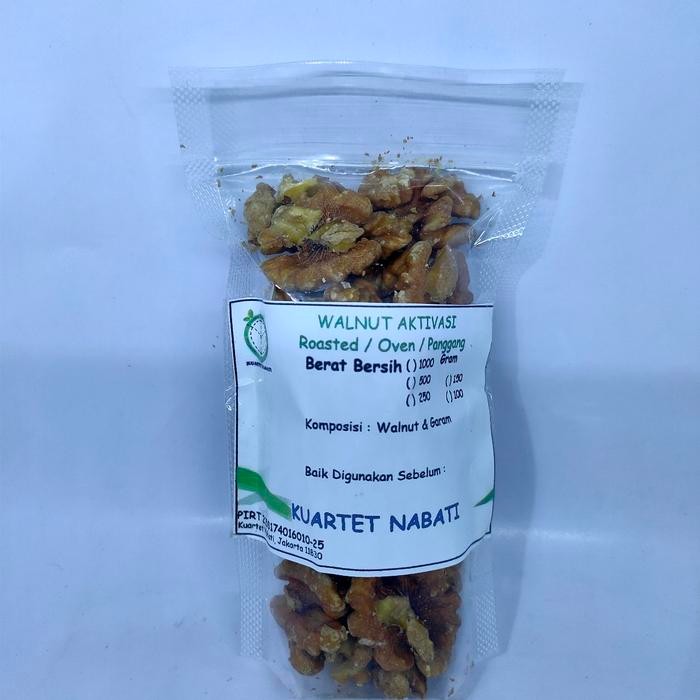 

Gdh 100gr Roasted Extra Light Walnut Organik- Kacang Otak Premium - Oven Matang Varian Rasa