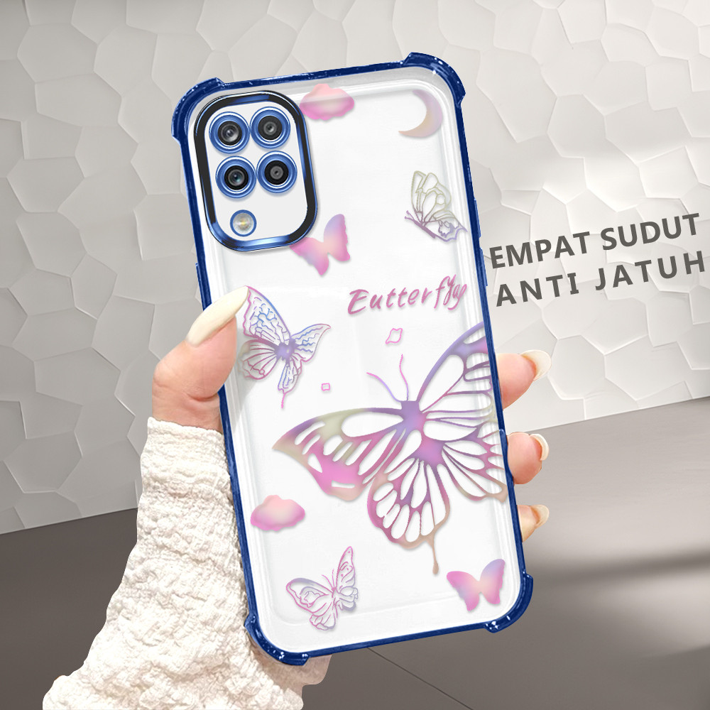 Casing Empat Sudut untuk Perlindungan Jatuh Hp For Compitable With Samsung Galaxy A12 M12 5G  Cassin