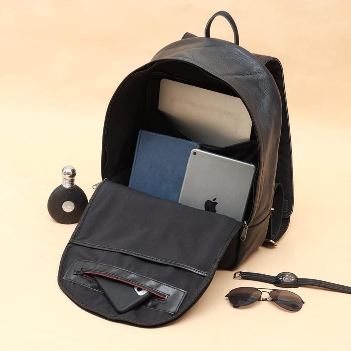 Tas Ransel Pria wanita Kulit Asli tas laptop kulit flavio boston