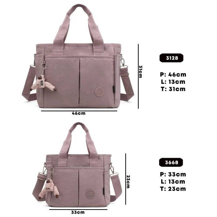 TAS SELEMPANG WANITA HAND BAG BESAR TAS NYLON WANITA KIP 13128