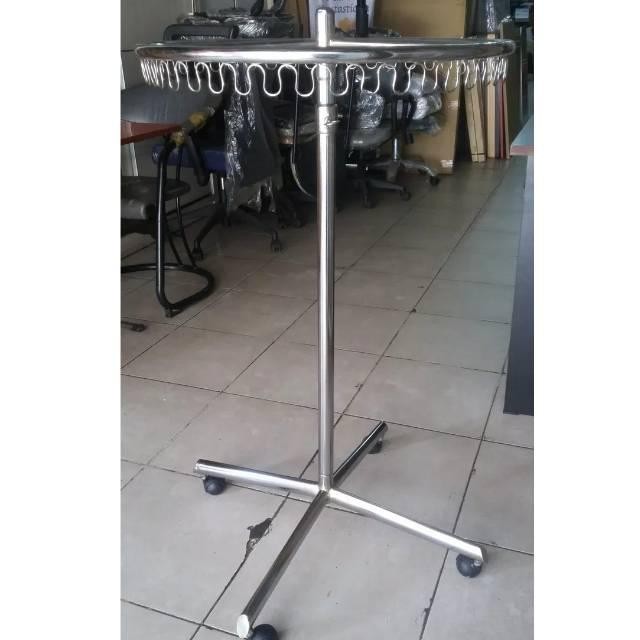 Jemuran Pakaian Bulat Elegan Jemuran Handuk Minimalis Jemuran Stanlist Jemuran Besi Jemuran