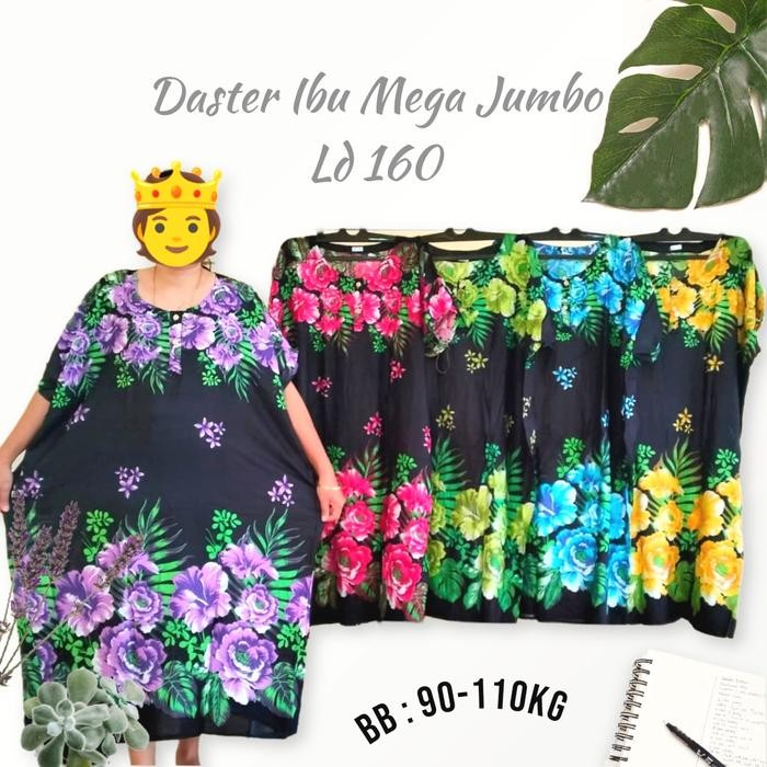 Daster Ibu ld 160 mega jumbo // daster rayon mega jumbo