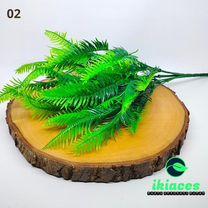 DAUN HIAS DAUN PLASTIK ARTIFISIAL BUNGA PLASTIK DEKORASI TANAMAN HIAS