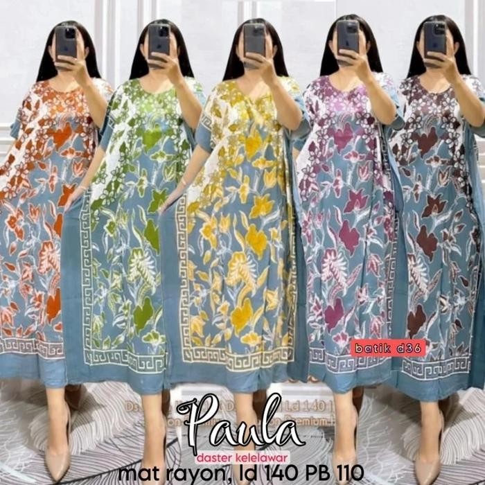 Daster Klasik Rumahan Solo Jogja Wanita Baju Tidur Lowo Rayon Batik CT