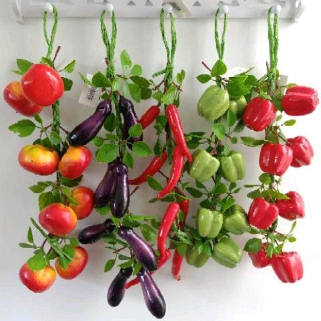 BUAH ARTIFICIAL PALSU/ BUAH SAYUR RENCENG