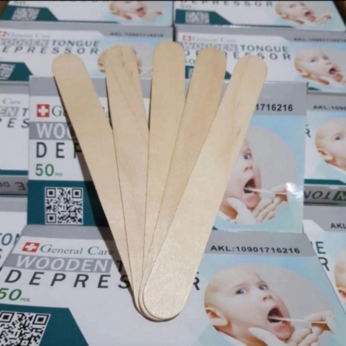 Wooden Tongue Deperessor Tongue Spatel Kayu Lidah Spatel Lidah Kayu
