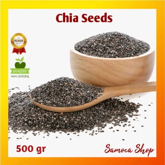 

Organic Chia Seeds Premium Cemilan Sehat Diet MPASI kemasan 500gr