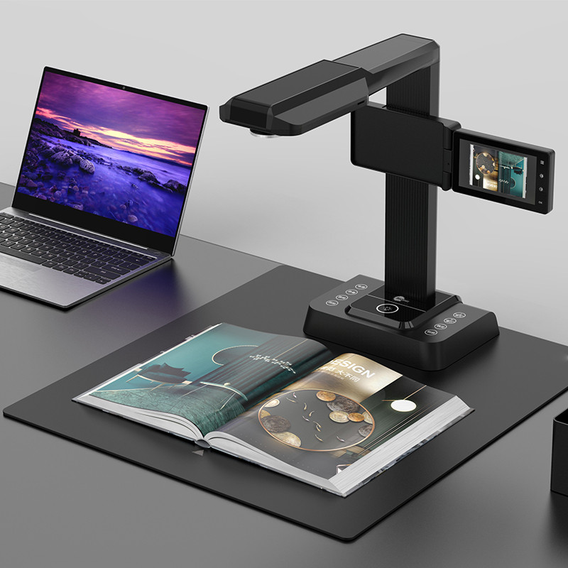 High Resolution A3 20Mp OCR Portable Document Camera Scanner Flatten Fixed Focus Document Camera For