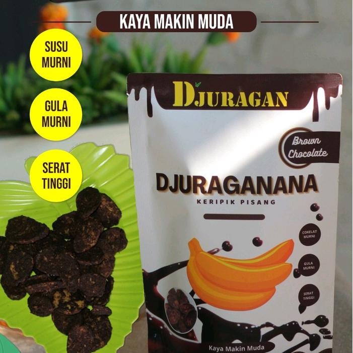 

Djuraganana Banana Chip rasa Brown Chocolate Keripik viral Pisang Snack