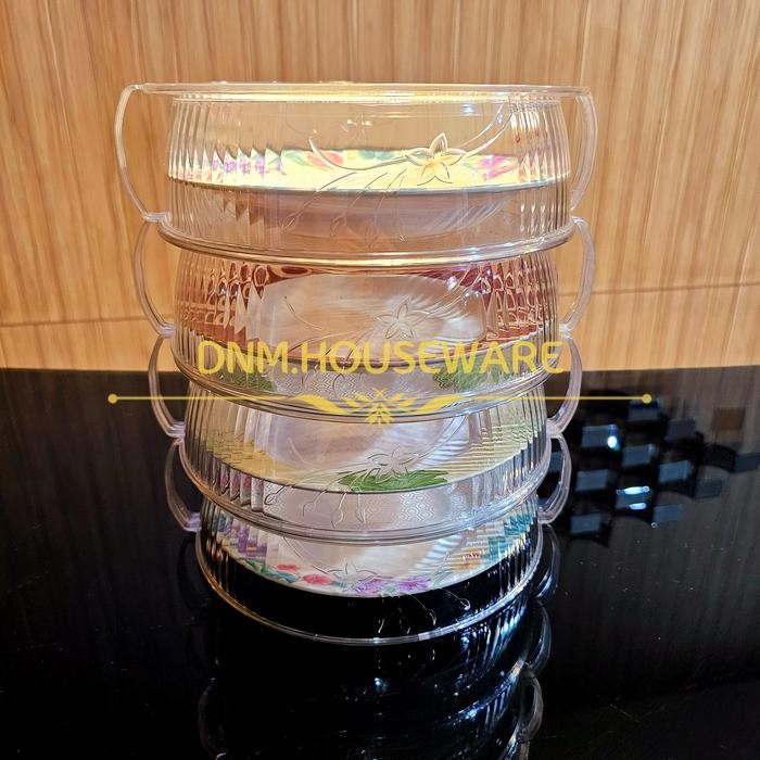 Tudung Saji Susun Rak Tempat Wadah Penyimpanan Makanan Lauk Sayur Snack Buah Bulat Susun 4 Empat