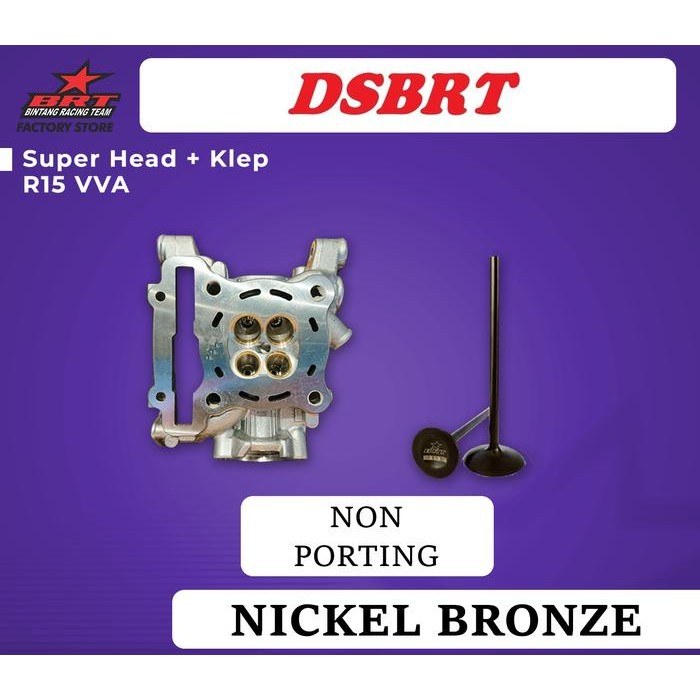 Head BRT AEROX NEW NMAX WR 155 Vixion R15 VVA XSR Porting CNC NON PORTING WR AEROX XSR MT 15 LEXI