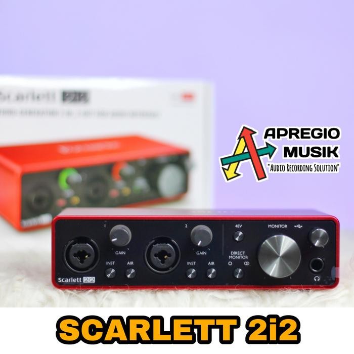 Soundcard Focusrite Scarlett 2i2 3gen 3 third gen generasi terbaru