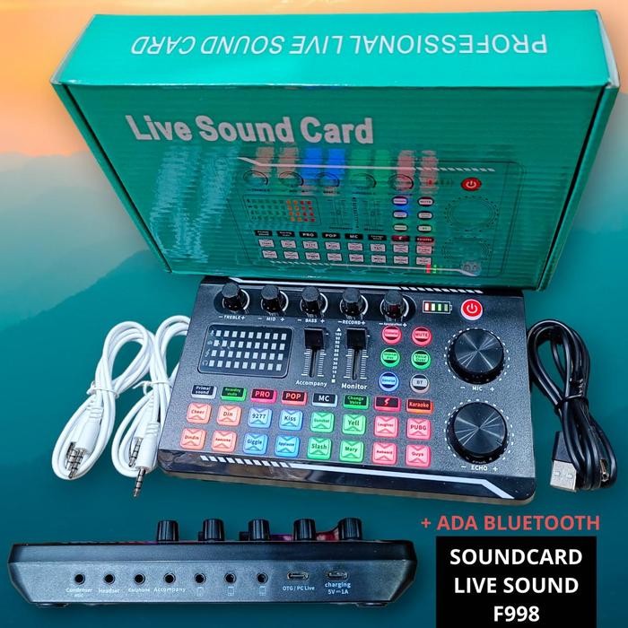 Soundcard Sound F998 Audio Mixer Broadcast Recording F 998
