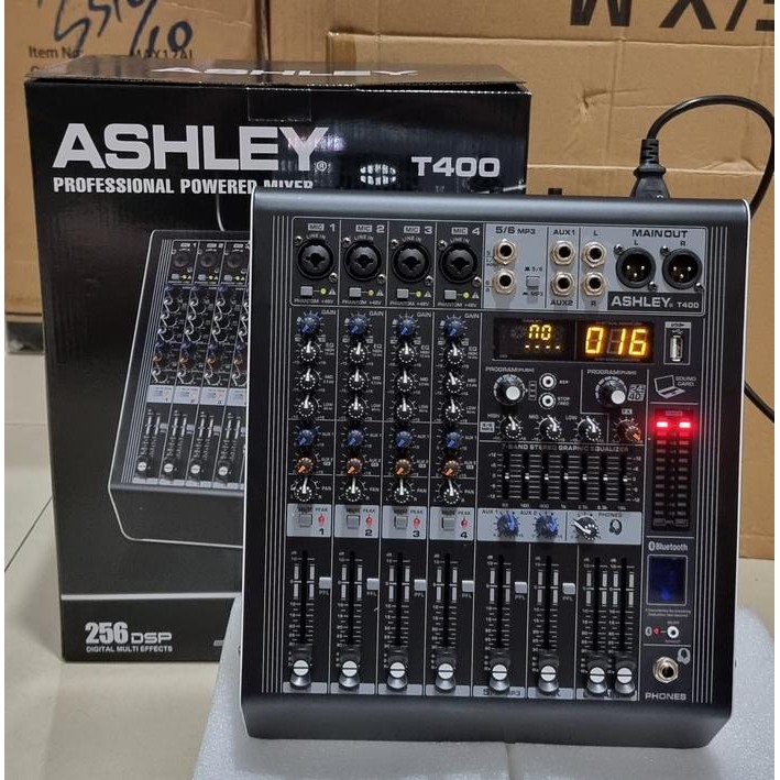 Power Mixer ASHLEY T400 / T-400 4 CHANNEL ASHLEY