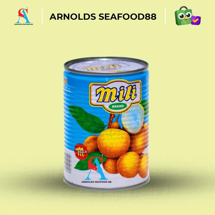 

New mili longan buah kaleng in heavy syrup 565g / lengkeng kaleng 565g