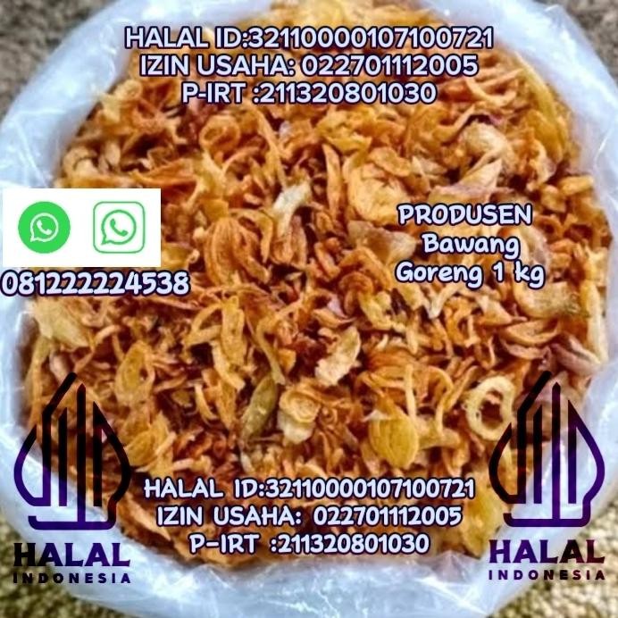 

New Bawang goreng asli brebes bagor 1 kilogram