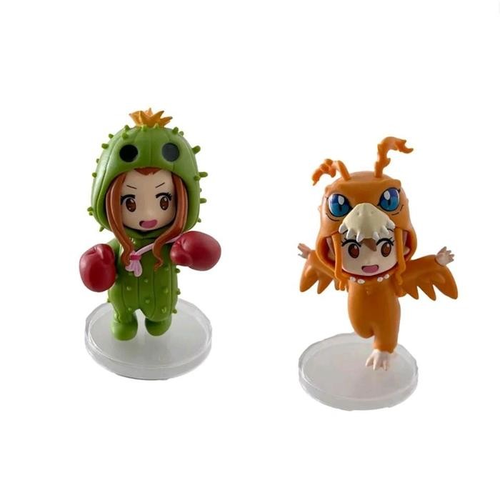 Action Figure Digimon Adventure Set Of 8 Pcs Costume Mode Chibi Size Agumon Patamon Gabumon Greymon