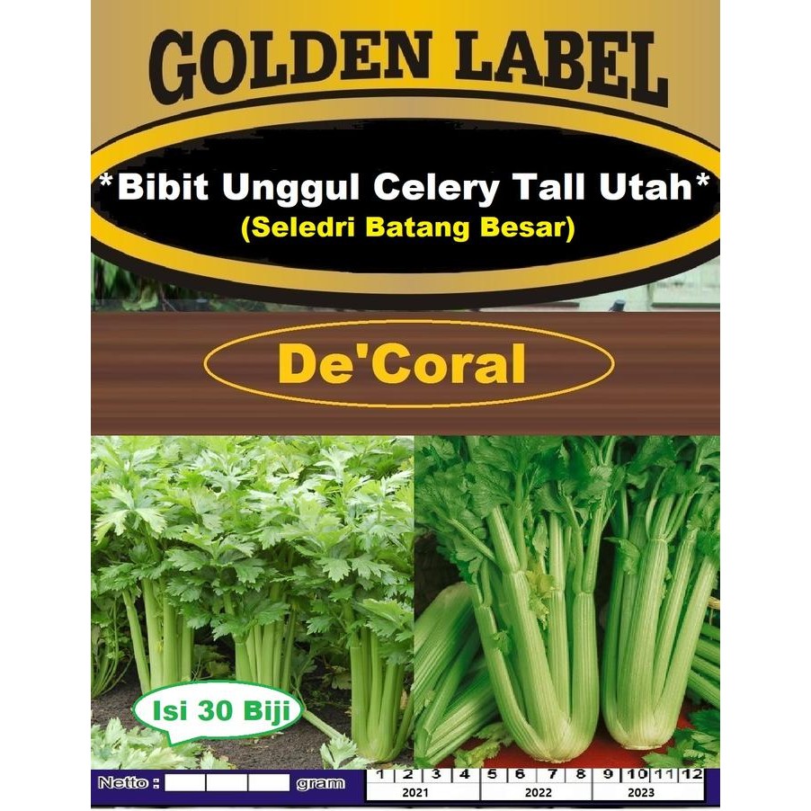 Bibit Celery Tall Utah Benih Seledri Batang Besar Seledri Jumbo *