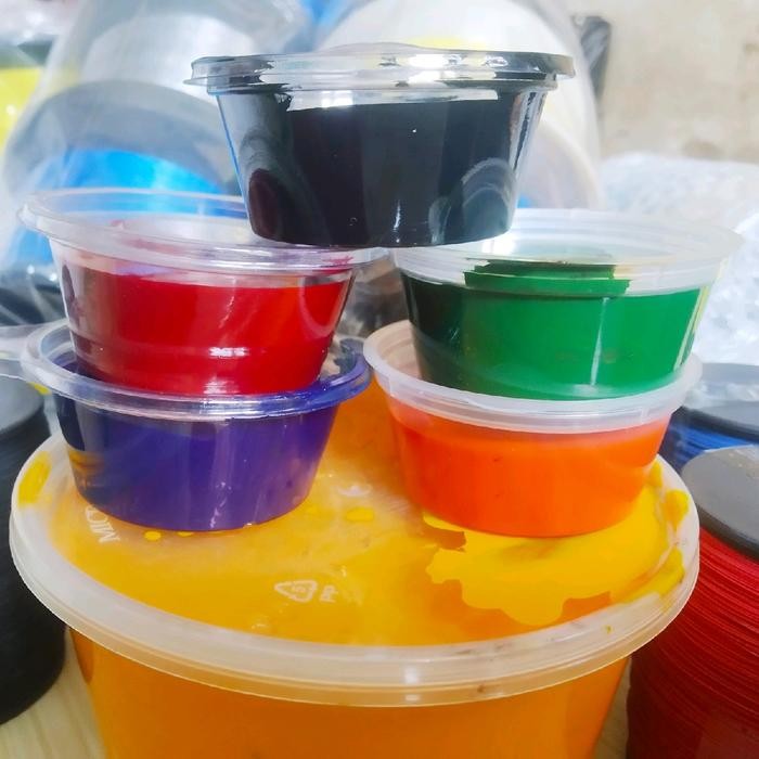 Cat Sablon Untuk Gambar Layangan - Stationery melatih motk merah hitam *