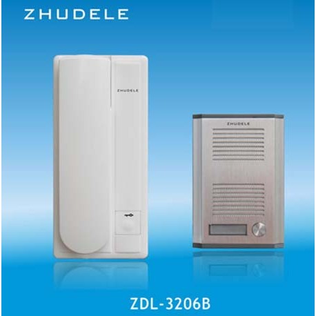 ZHUDELE ZD-3206B Top quality 2-Way Intercom Home Interphone Audio Doorbell ,2- wire audio intercom