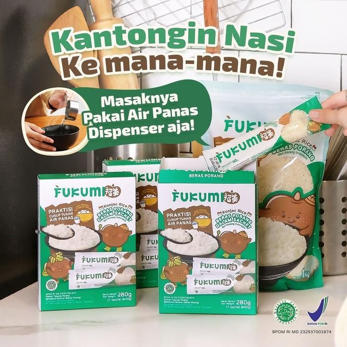 

Laura.Mart1 Fukumi Beras Porang Sachet 1 Box Isi 7 Sachet