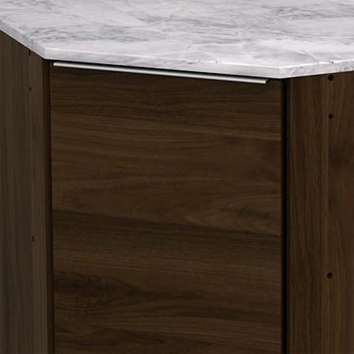 Sav Informa Prescoot Kabinet Sudut Bawah Da - Cokelat Walnut Lemari Kabinet Da Serbaguna Kitchen