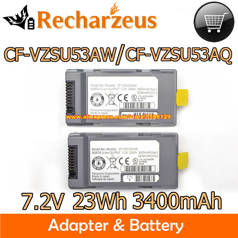 Genuine CF-VZSU53AW CF-VZSU53 Laptop Battery For Panasonic CF-VZSU53AQ CF-VZSU53JS 3400mAh 23WH For 