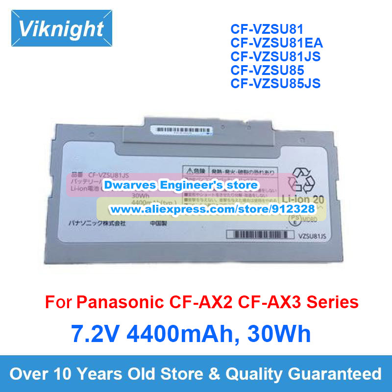 Genuine CF-VZSU8 Laptop Battery CF-VZSU85 7.2V 4400mAh 30Wh CF-VZSU81JS CF-VZSU85JS For Panasonic CF