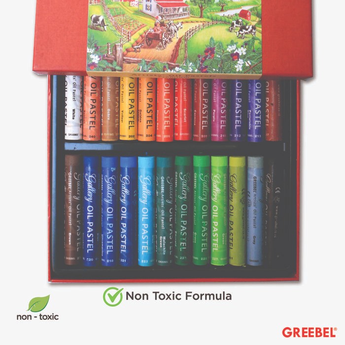 

Greebel Crayon Krayon Artist Oil Pastel (Aop 24 Warna) / Krayon Oil Pastel / Crayon Sekolah Mewarnai