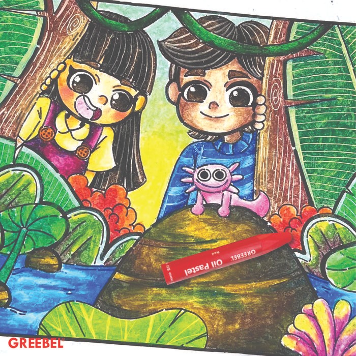 

Greebel Crayon Krayon 72 Warna Kids Oil Pastel / Crayon 72 Warna (Kop72) Crayon Set Greebel Mewarnai