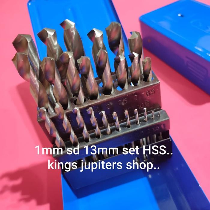 Menarik Mata Bor Besi Set 25Pc Hss Mata Bor Bukan Nachi Tetapi Merk St Set 1Mm - 13Mm