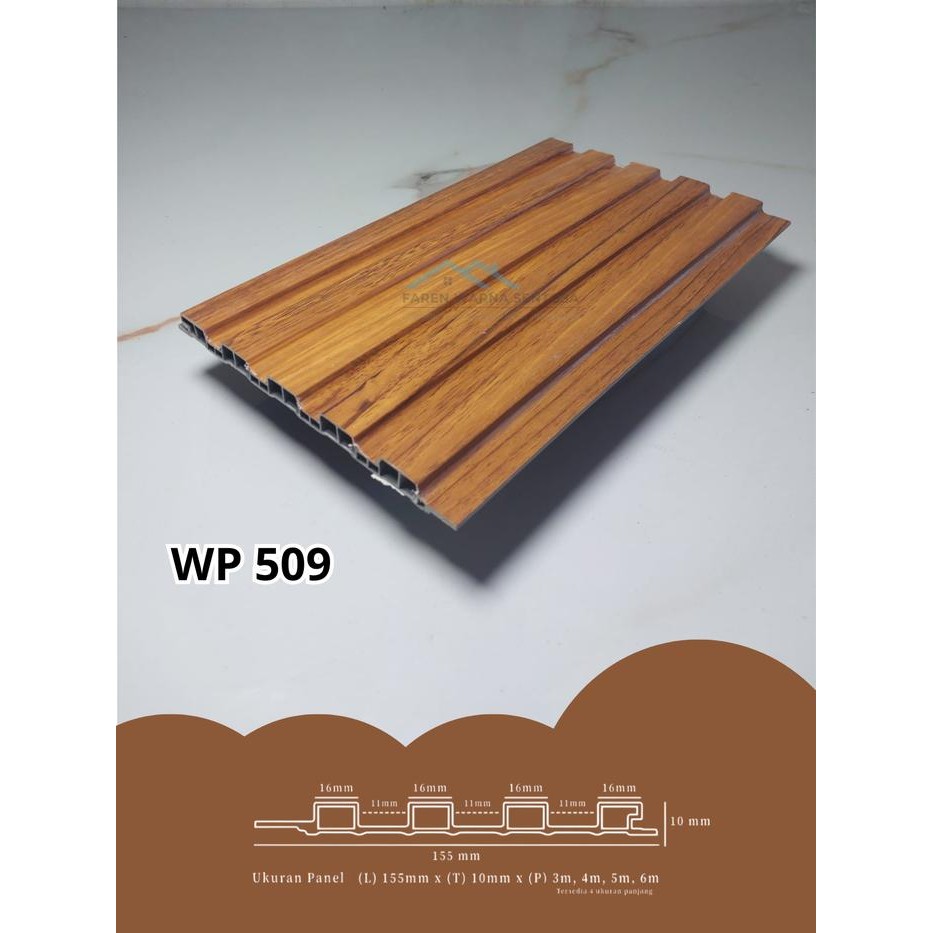 WPC Panel Kisi Kisi Wood Panel PVC Wallpanel WPC Dinding WPC SERI 5